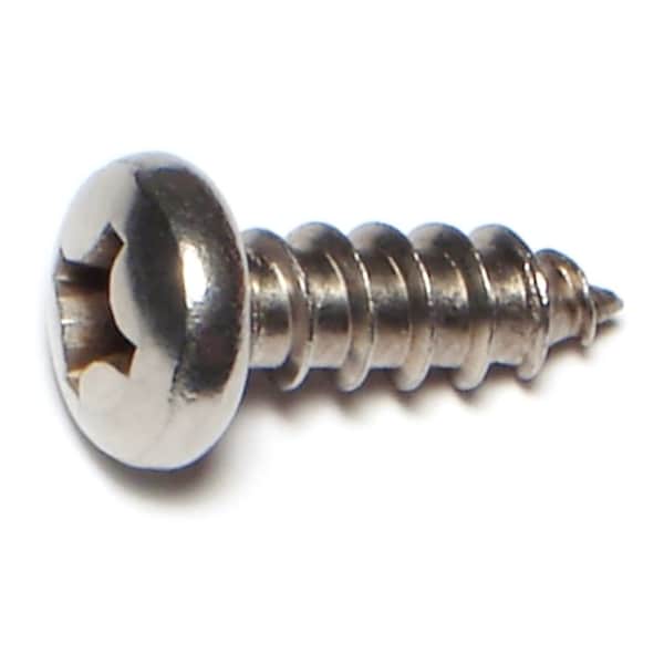 Midwest Fastener Sheet Metal Screw, #14 x 3/4 in, 18-8 Stainless Steel Pan Head Phillips Drive, 50 PK 53571 - main